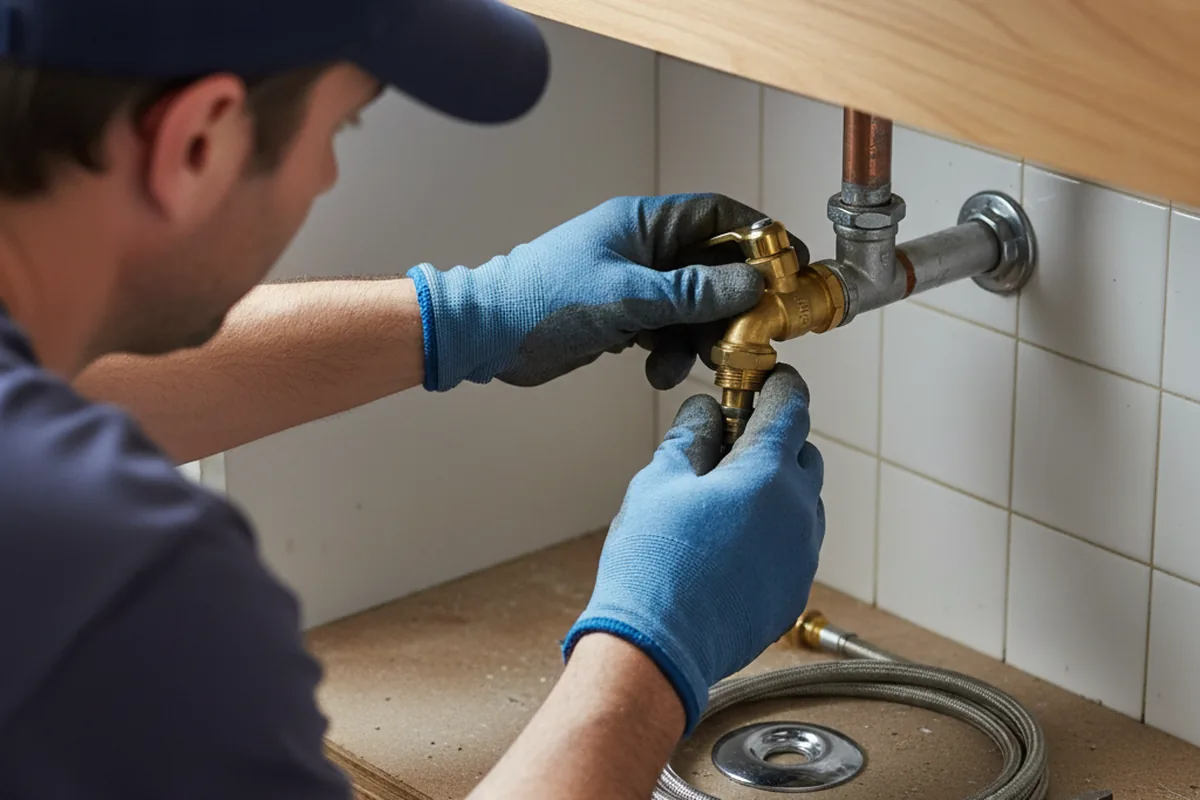 Shutoff valve and fitting work during Faucet and Fixture Repair in Thomasville